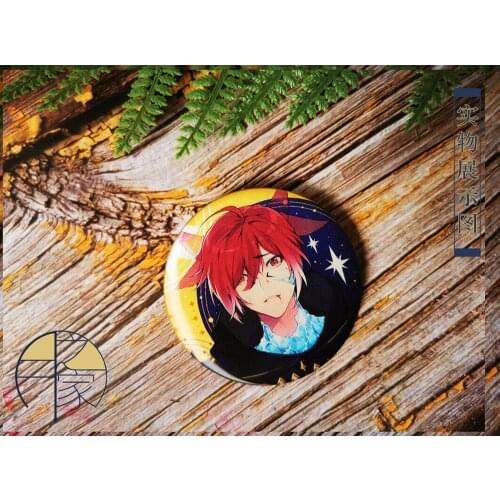 Cosmile Final Fantasy FF14 The Crystal Exarch Gulahatia Acrylic Grating Badge Brooch Badge Stand Set Gift new hot badge