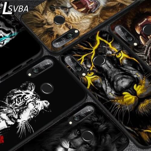 Tiger lion beast For Huawei Y5 6 7 8 9 Y5P Y6S Y6P Y7P Y7A Y8P Y8S Y9A Y9S 2018 2019 2020 Pro Prime Black Soft Phone Case