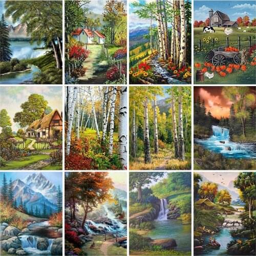 DIY Sea Sunset 5D Diamond Painting Full Square Drill Landscape Diamond Embroidery Cross Stitch Kits Mosaic Wall Art Home Decor