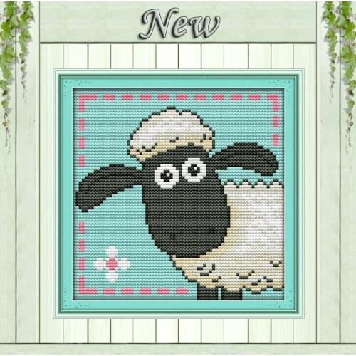 Little Sheep home wall Decor diy painting counted print on canvas DMC 11CT 14CT DIY kits Cross Stitch embroidery needlework Sets