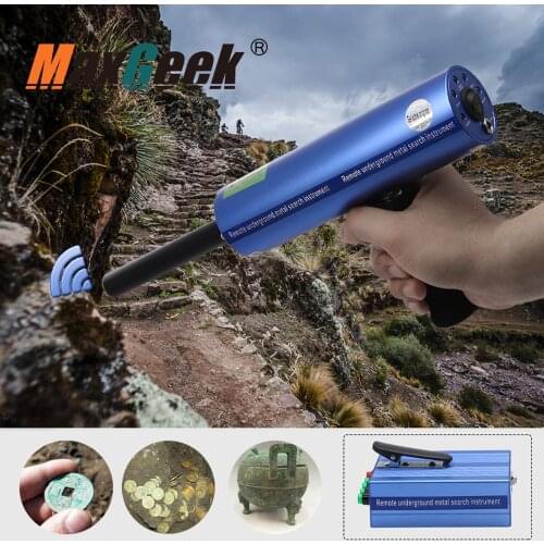 Maxgeek AKS Long Range Gold Detector Gold Metal Detector Bi-Antenna Silver Copper Hunter without Carry Case