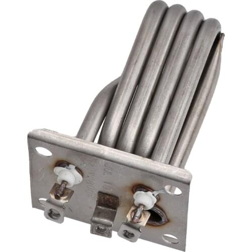 2800W 220V Electric Heating Element for Electric Barrels , SUS304 Squre Cap Size 62x53mm Steam Can Tubular Element