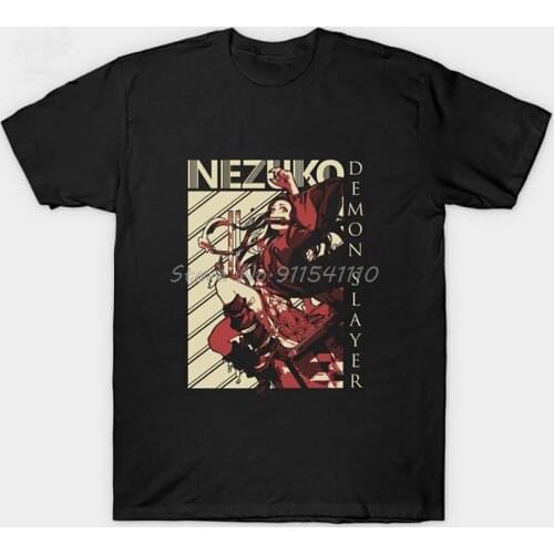 Hot Demon Slayer Tshirt Graphic Top Tees Streetwear Punk Kimetsu No Yaiba T Shirt Clothes Japanese Anime Men Tee