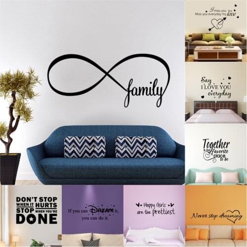 Hot Motivational quote Self Adhesive Vinyl Waterproof Wall Decal living Room Decor Decoration Accessories Murals