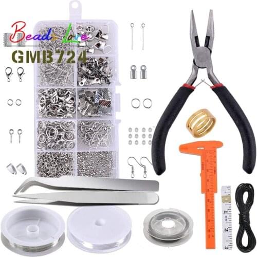Jewelry Making Supplies Kits with Jewelry Tools Beading Wire and Jewelry Findings Accessories Sets Fit for Diy Bracelet Necklace