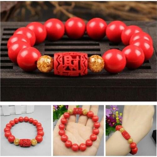 Red Bracelet Feng Shui Gold Obsidian Bracelet Wealth Good Luck Gift Amulet Prosper Pixiu