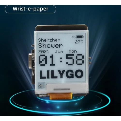 LILYGO® TTGO 1.54 Inch Wrist E-paper ESP32 4MB FLASH 4MB PSRAM WIFI/Bluetooth for Arduino