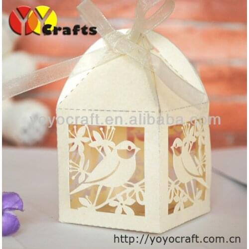 Cute small ivory birdcage candy box 2017