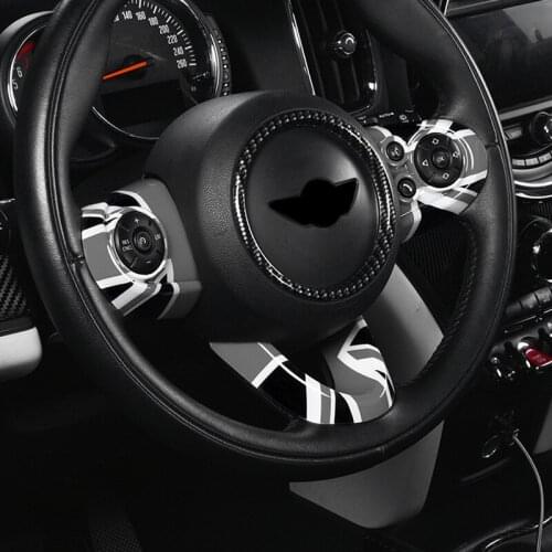 Steering Wheel Multi-function Panel Button Cover Car Sticker For MINI Cooper F54 F55 F56 F60 Accessories Decoration Modification