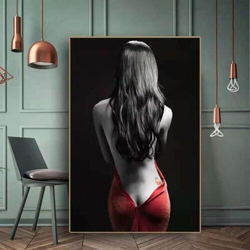 Fashion Sexy Beauty Character Mural Nordic Living Room Decoration Painting Dining Room Bedroom Prints Painting Core
