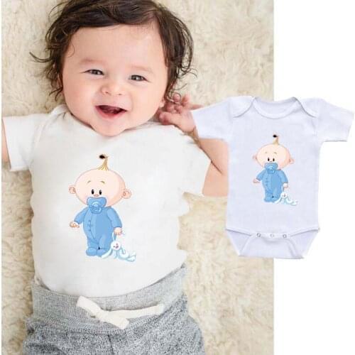 2022 new baby cartoon pattern Toddler short sleeve Clothes for newborn babies boy girl Onesies Rompers Clothes Outfit jumpsuits