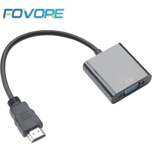HDMI-Compatible Male to VGA Famale Cable Converter Converter Adapter Digital Analog HD 1080P For PC Laptop Tablet vers VGA