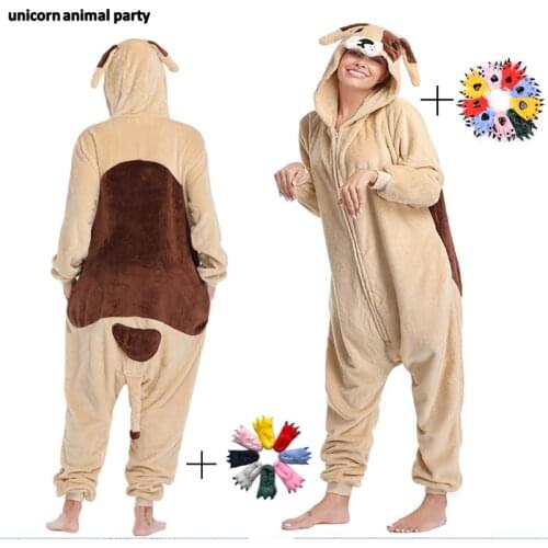 Kigurumi Pyjamas Unisex Pajamas Cosplay Costume mastiff lion fire-breathing dragons Onesie Sleepwear Homewear Party Clothing