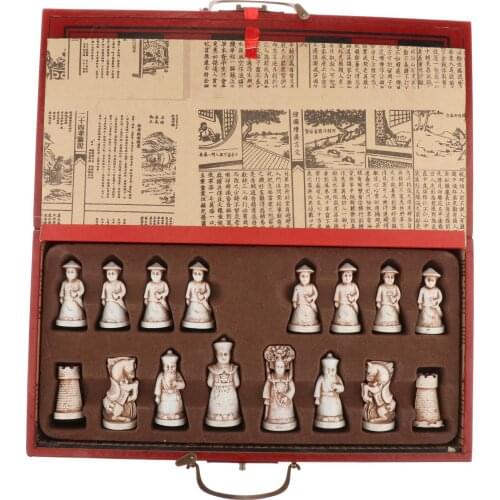 Portable Competition Chess Set Wood Chessboard Chess Pawn Chess Game Family Entertainment Board Game
