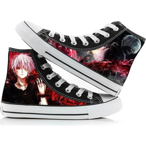 Anime Cos Kaneki Ken Touka Kirishima Casual Canvas Shoes plimsolls Flats duck shoes Sneakers