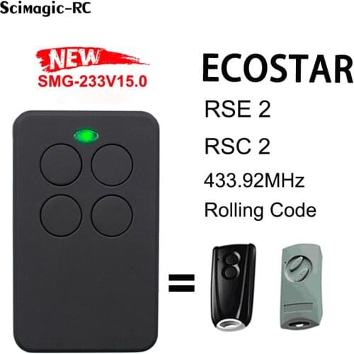 For HORMANN ECOSTAR RSE2 RSC2 Garage Remote Control 433MHz Gate Door Opener Duplicator 4 in 1 Auto Scan SMG-V15.0 Controller