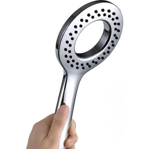 Hand held intelligent shower single function childrens shower pressurization nozzle measuring water temperature annular shower