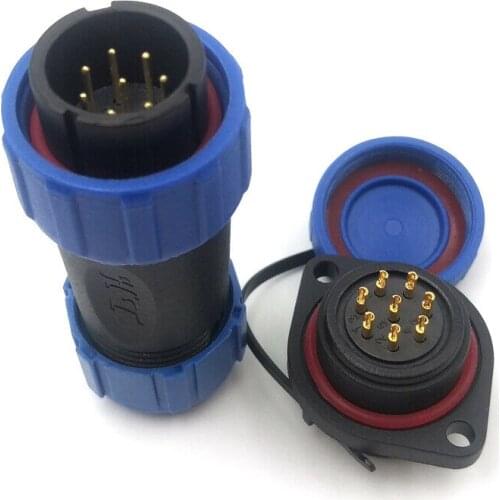 Sp21 8pin panel mount connector plug socket suitable for LED light equipment connector