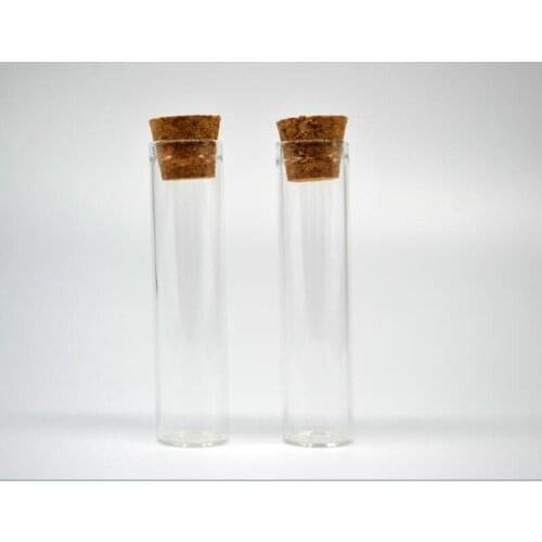 4ml 12*60mm Glass Vials Jars Test long Tube With Cork Stopper Empty Glass Transparent jewelry packaging Jars Bottles 100pcs