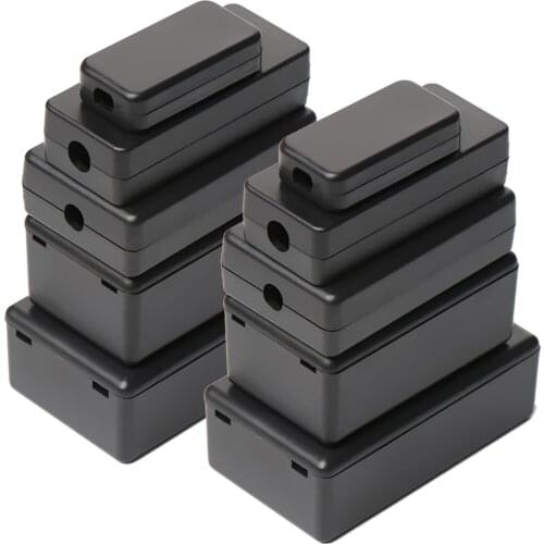 Waterproof Black DIY Housing Instrument Case ABS Plastic Project Box Storage Case Enclosure Boxes Electronic Home Daily Supplies