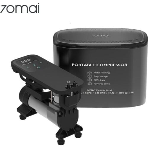 Xiaomi 70mai Air Compressor 12V 70 MAI Protable Electric Car Air Pump Metal Box Mini Tire Inflator Auto Tyre Pumb