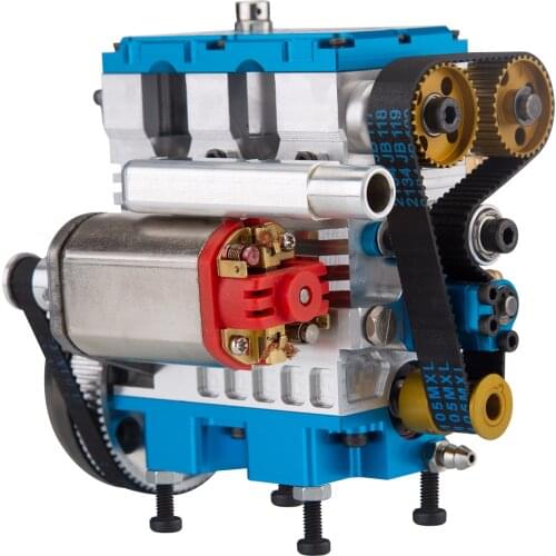 Pre-sale (Customized) 8.6cc Inline 2-Cylinder 4-Stroke Water-Cooled Electric Start Nitro Engine Model For 1:8 RC Car Men Gift