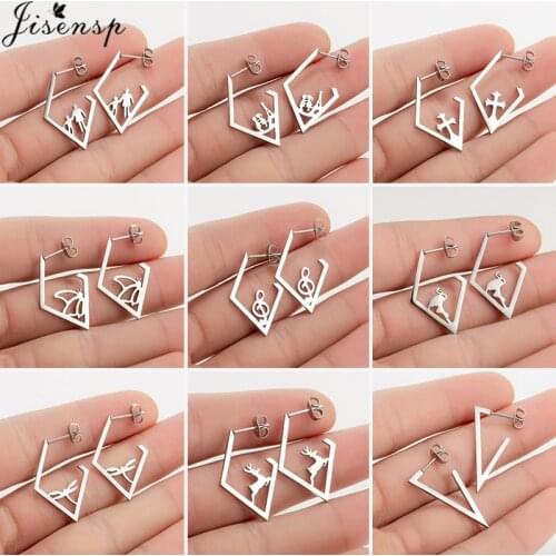 New Korean Statement Earrings for Women Vintage Geometric Gold Earings Brincos 2021 Cute Animal Ear Studs Fashion Jewelry Gift