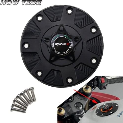 ZX-6R Gas Fuel Tank Cover for Kawasaki ZX6R ZX 6R 1994-1999 Motorcycle Accessories CNC Aluminum Oil Cap Motorbike