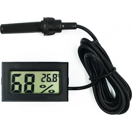 1M Mini Convenient Digital LCD Thermometer cooler Sensor Hygrometer Gauge for Refrigerator Aquarium Monitoring