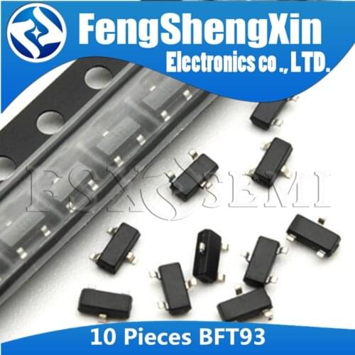 10PCS BFT93 SOT23 PNP 12V 5GHZ X1P SOT-23 RF Bipolar Small Signal Transistor