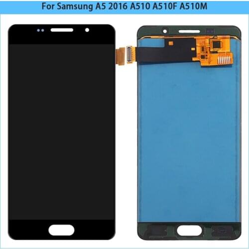5.2 inch New For Samsung A5 2016 A510 A510F A510M SM-A510F LCD Display Touch Screen Digitizer Assembly A510 LCD Screen Replace