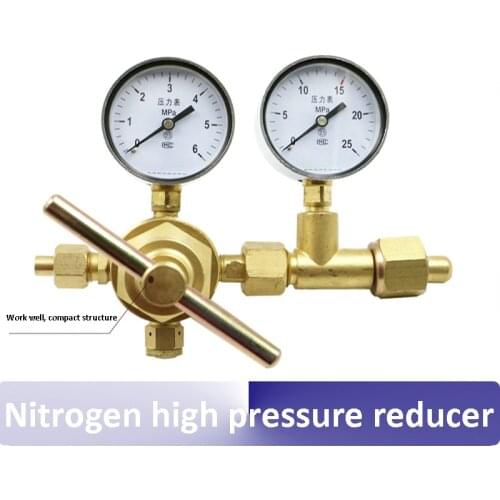 Nitrogen G5/8'' high pressure reducer gas regulator valve pressure gauge 6 * 25MPA
