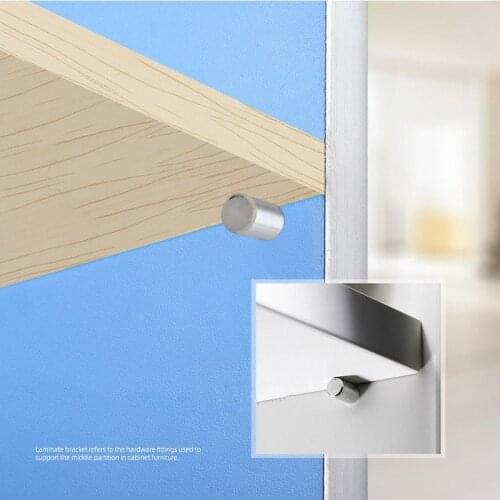20pcs Wooden Furniture Bracket fixed Holder Seperator Cabinet Bookcase shelf support Solid pins Stud Pegs 6MM Nut Screw Sets