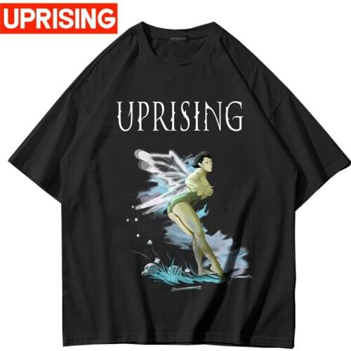 Devil Tees Tops Hip Hop Streetwear Cartoon Animals Graffiti Smile Print Short Sleeve T-Shirts Cotton Casual Harajuku Tshirts