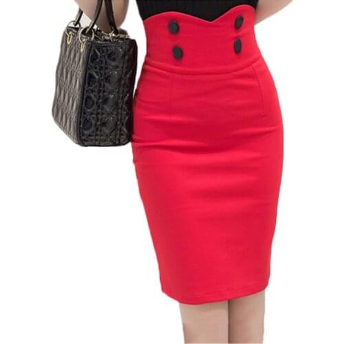 HEYEZUI Pencil Skirts With Flowers