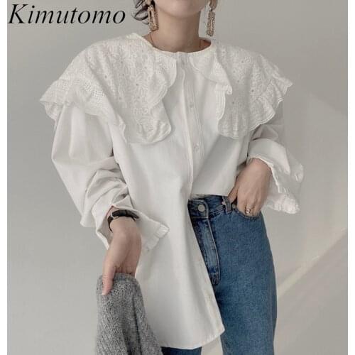 Kimutomo Women's Shirts With Embroidery