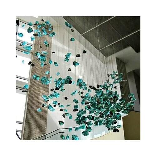 Creative Crystal Stone Pendant Hotel Sales Office Conference Room Sand Table Post-modern Lobby Art Personality Pendant Pendant
