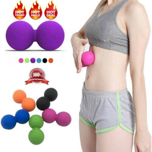 Myofascial Peanut Massage Ball Fitness Yoga Exercise Body Fascia Massage Tools