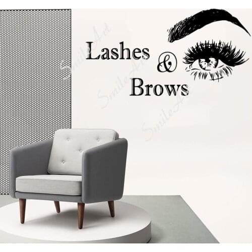 Beauty Eyelash Nursery Wall Stickers Vinyl Art Decals For Home Decor Living Room Bedroom Decoration Accessories