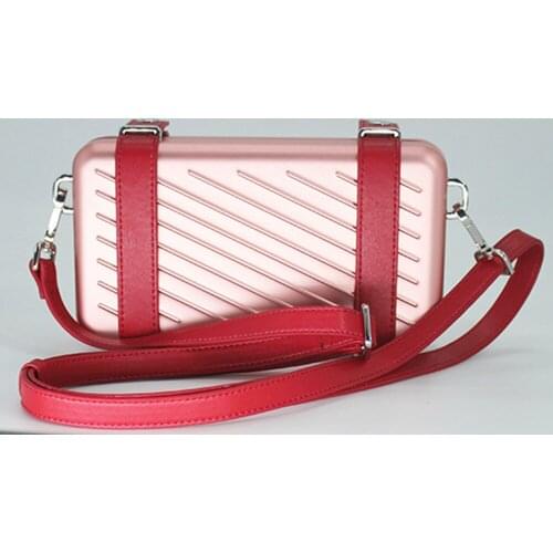 2021 New Fashion High Quality Luxury Design Cross body Womens Bag Aluminum Box with Leather Inside Brand Design Shoulder Bag