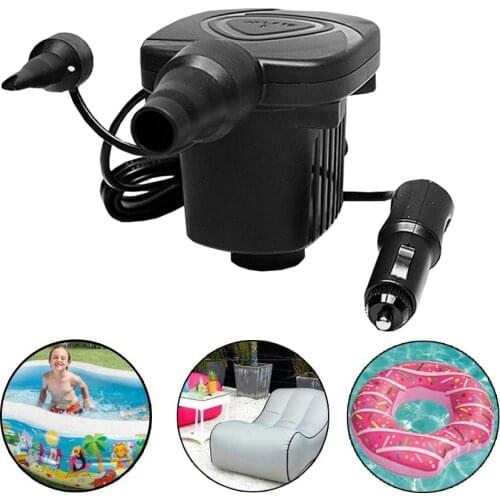 DC 12V Portable Electric Air Pump Air Mattress Boat Car Auto Air Inflatable Pump For Car Camping Inflator 50W