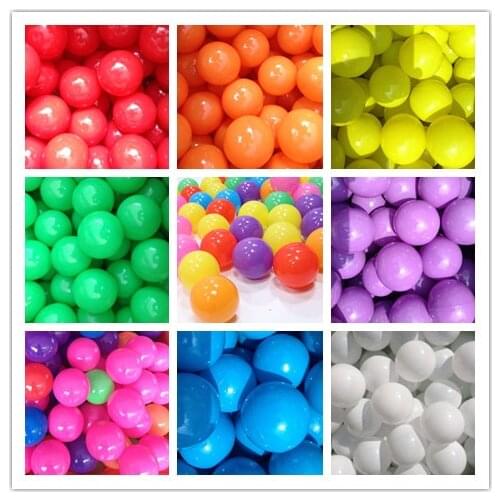50pcs/lot 15 Colors 7cm Optional Eco-Friendly Big Balls Safe Soft Ocean Ball Funny Baby Toy Kid Water Pool Ocean Ball Pits