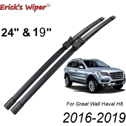 Ericks Wiper RHD & LHD Front Wiper Blades For Great Wall Haval H8 2016 - 2019 Windshield Windscreen Front Window 24"+19"