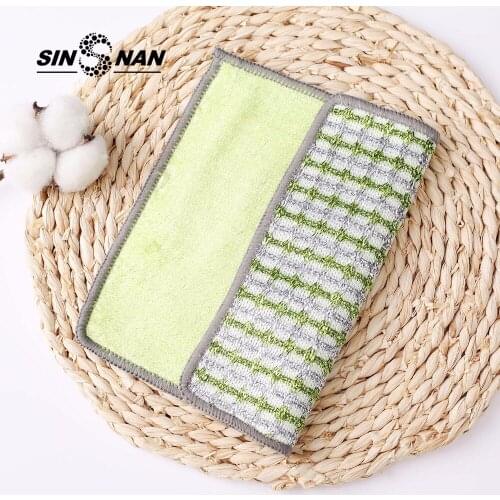 SINSNAN Wear-resistant Microfiber Non-stick Oil Mercerizing Bamboo Fiber Kitchen Towel Multifunctional Cleaning Rags Dish Cloth
