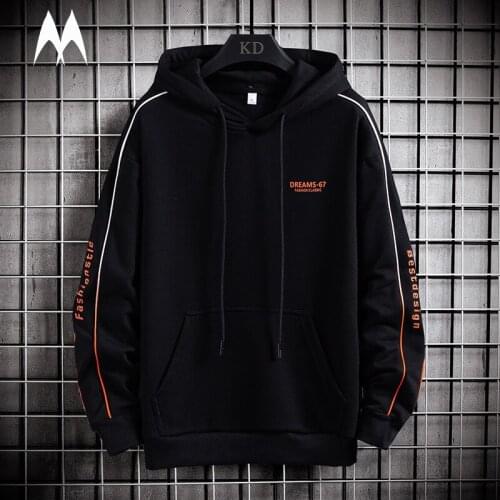 2021 Spring Autumn Hoodie Mens Letter Print Long Sleeve Hip Hop Sweatshirt Men Korean Fashion Harajuku Hoodies Streetwear