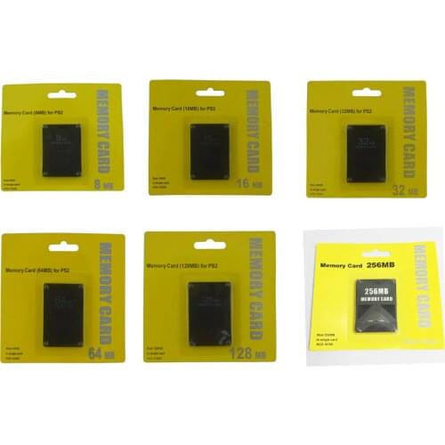 8/16/32/64/128/256MB High Quality Memory Card for PS2 for Playstation 2
