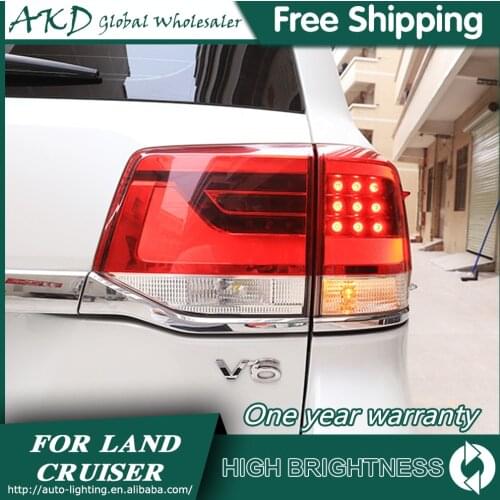 Tail Lamp For Car Toyota Land Cruiser 2016-2020 LC200 Tail Lights Led Fog Lights DRL Day Running Light Tuning Car Accessories