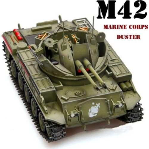 1/72 Armored Vehicle Model U.S. Marine Corps M42 Double-barreled Anti-aircraft Gun Die-cast Military Model Showing Toys For Boys
