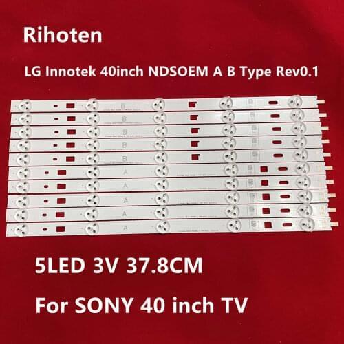 10Pieces(5A+5B) New for SONY 40r452 lamp bar lnnotek 40inch NDSOEM A TYPE REV0.1 set