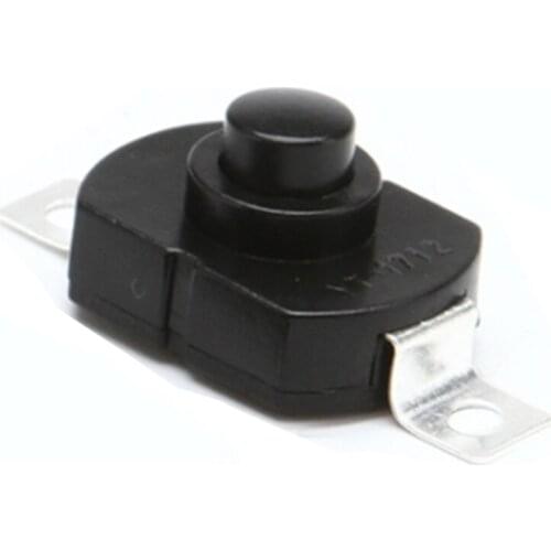 10PCS DC250V 1.5A Black On Off Mini Push Button Switch for Electric Torch